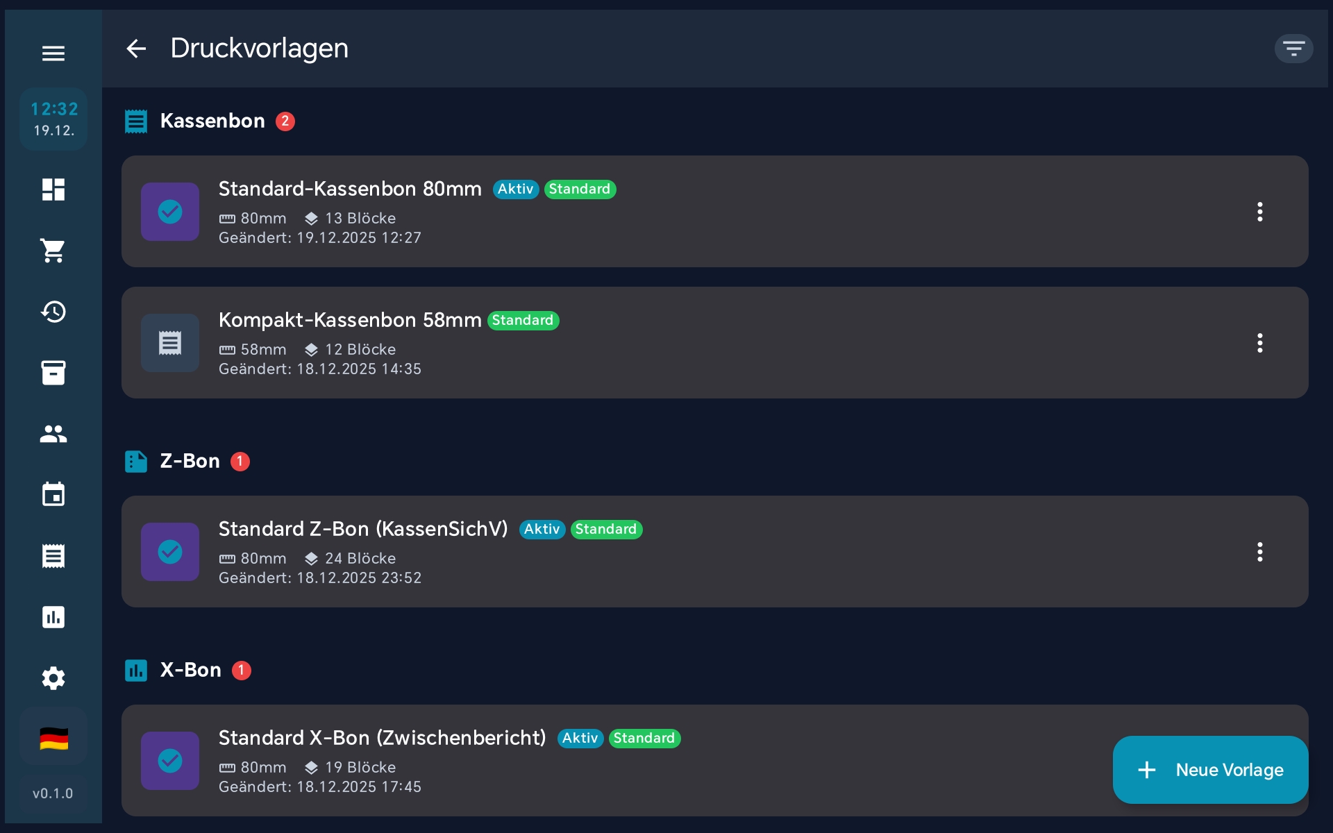Druck- und Emailvorlagen